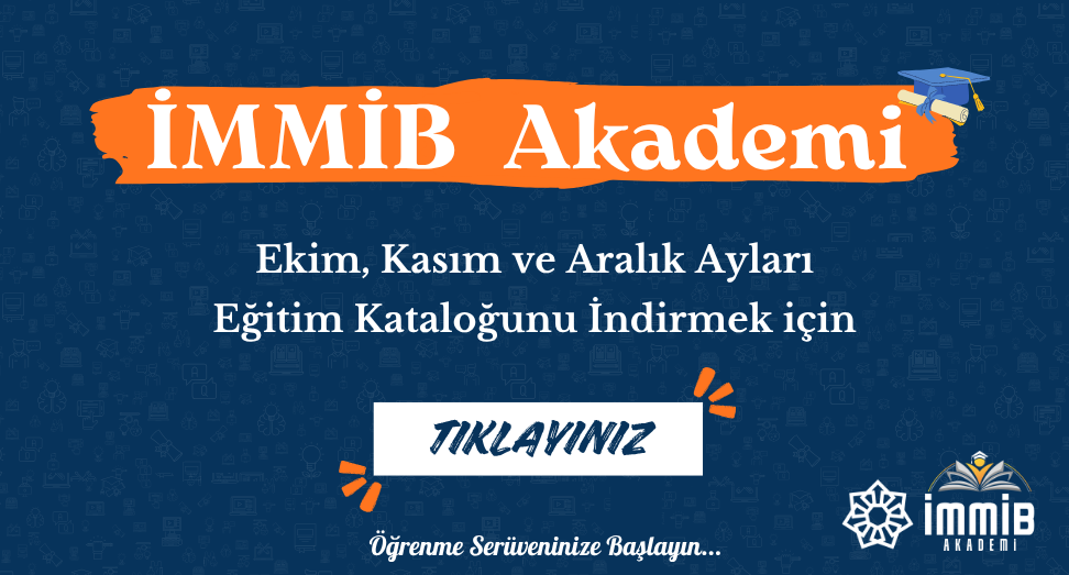 İmmib Akademi Ekim Kasım Aralık Eğitim Takvimi